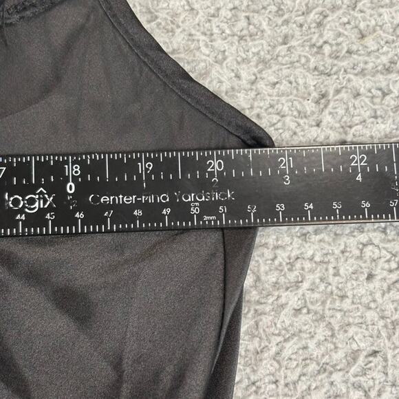 Bebe Slip Dress XL Black Satin Y2K Gothic Glam Coquette Grunge Cowl Drape Neck - Picture 6 of 10